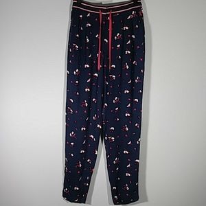 NWT  JOULES blue with floral design pants  Sz 4